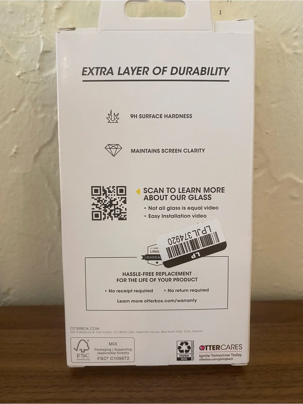 OtterBox Glass Screen Protector for iPhone 16 Pro New in Box